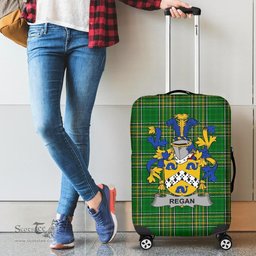 Irish Regan or O'Regan Coat of Arms Family Crest Ireland Luggage Cover Irish National Tartan Irish County Luggage Cover