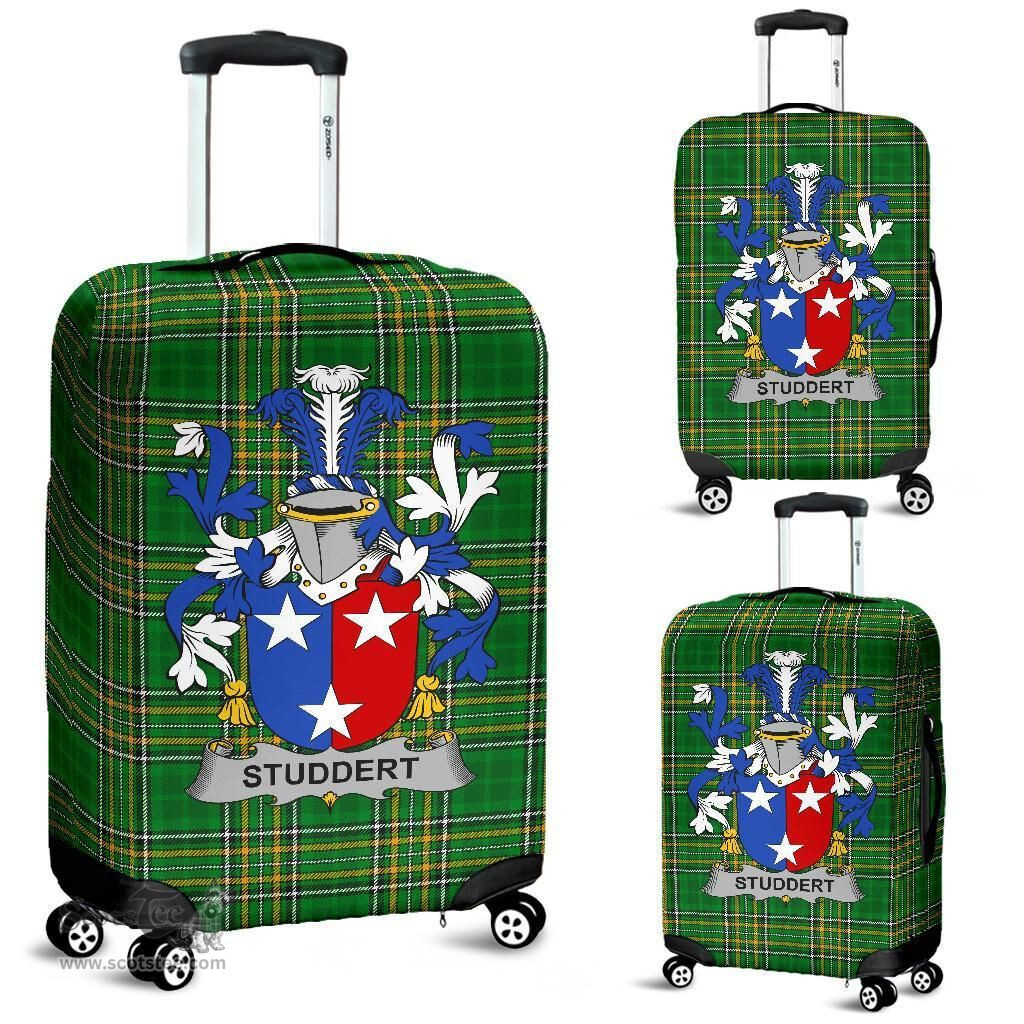 Irish Studdert Coat of Arms Family Crest Ireland Luggage Cover Irish National Tartan Irish County Luggage Cover
