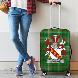 Irish Segrave Coat of Arms Family Crest Ireland Luggage Cover Irish National Tartan Irish County Luggage Cover