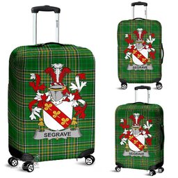 Irish Segrave Coat of Arms Family Crest Ireland Luggage Cover Irish National Tartan Irish County Luggage Cover