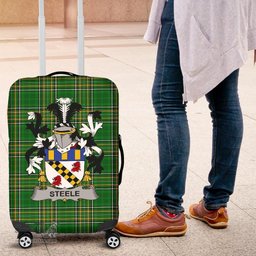 Irish Steele Coat of Arms Family Crest Ireland Luggage Cover Irish National Tartan Irish County Luggage Cover