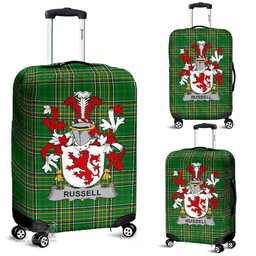 Irish Russell Coat of Arms Family Crest Ireland Luggage Cover Irish National Tartan Irish County Luggage Cover