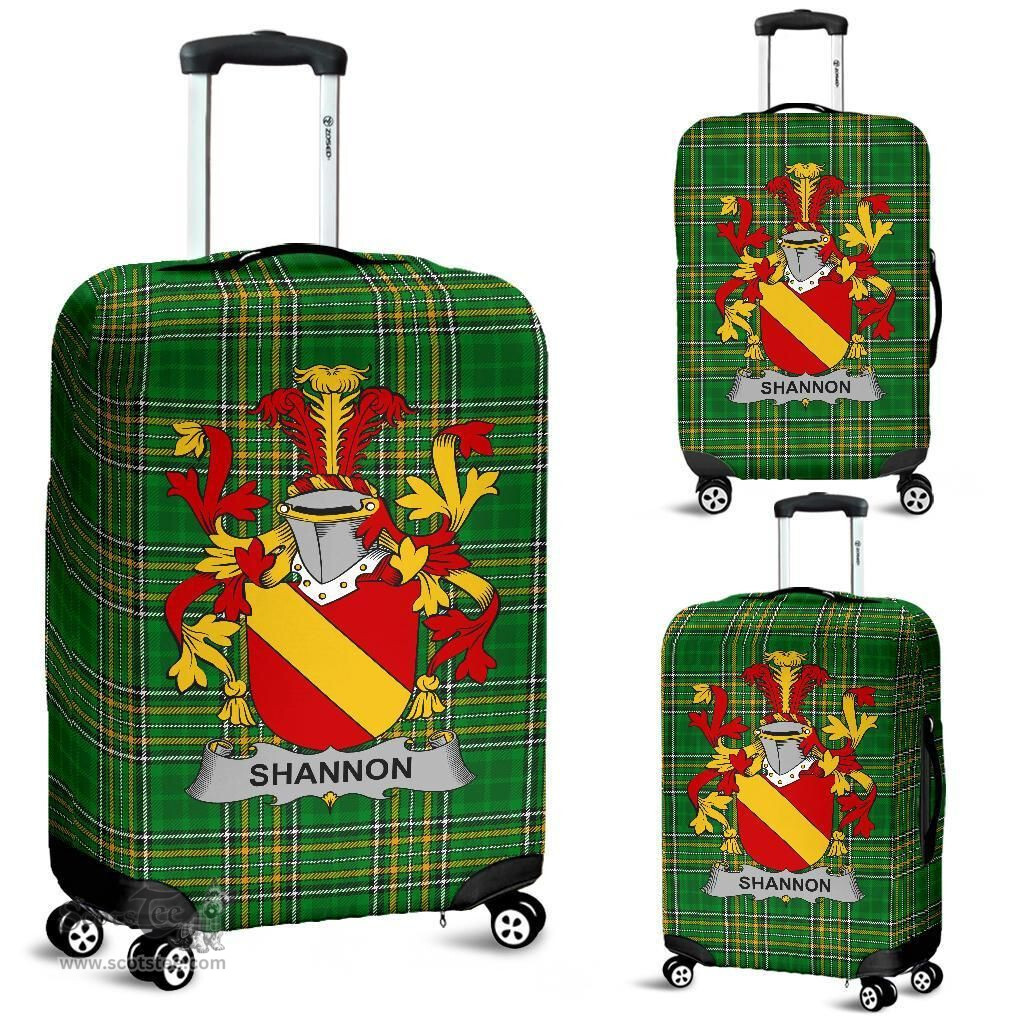 Irish Shannon Coat of Arms Family Crest Ireland Luggage Cover Irish National Tartan Irish County Luggage Cover