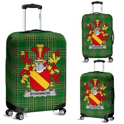 Irish Shannon Coat of Arms Family Crest Ireland Luggage Cover Irish National Tartan Irish County Luggage Cover
