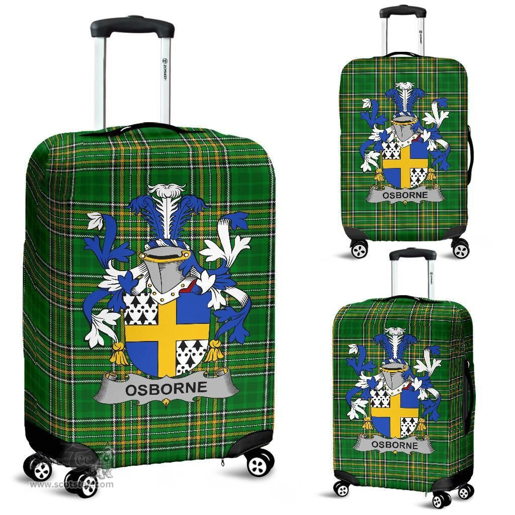 Irish Osborne Coat of Arms Family Crest Ireland Luggage Cover Irish National Tartan Irish County Luggage Cover