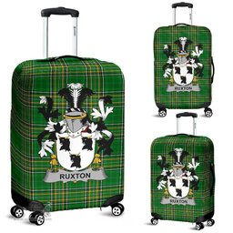 Irish Ruxton Coat of Arms Family Crest Ireland Luggage Cover Irish National Tartan Irish County Luggage Cover