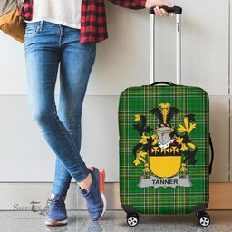 Irish Tanner Coat of Arms Family Crest Ireland Luggage Cover Irish National Tartan Irish County Luggage Cover