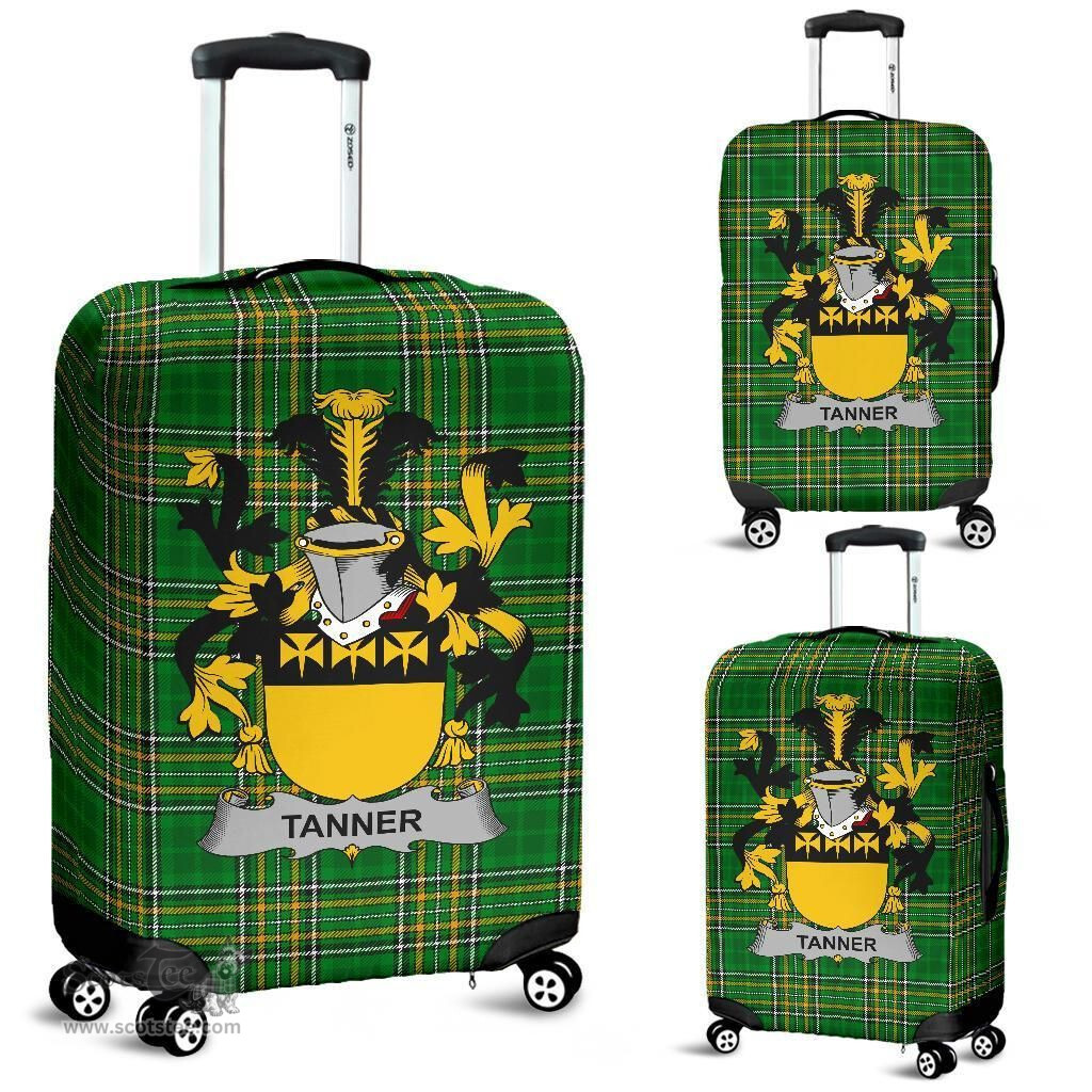 Irish Tanner Coat of Arms Family Crest Ireland Luggage Cover Irish National Tartan Irish County Luggage Cover