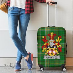 Irish Raynolds Coat of Arms Family Crest Ireland Luggage Cover Irish National Tartan Irish County Luggage Cover