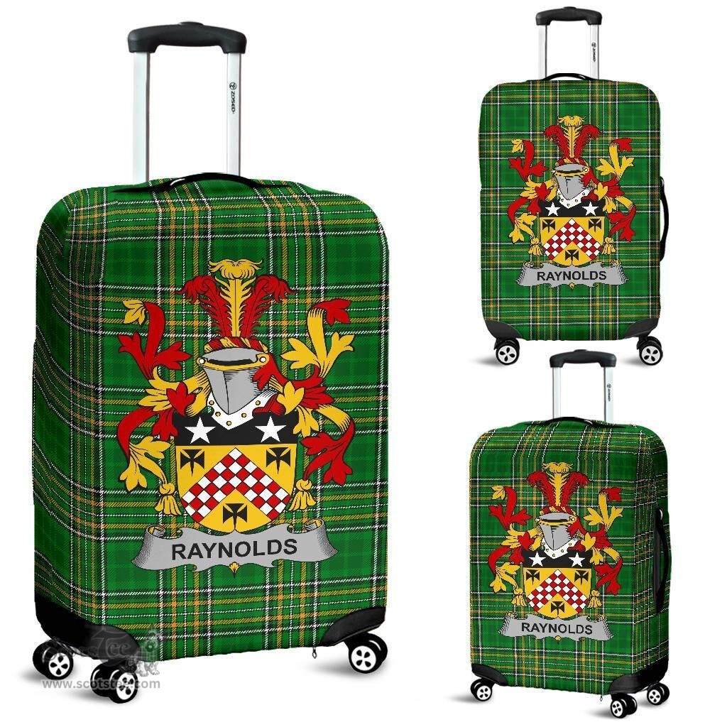 Irish Raynolds Coat of Arms Family Crest Ireland Luggage Cover Irish National Tartan Irish County Luggage Cover