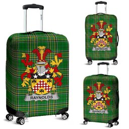Irish Raynolds Coat of Arms Family Crest Ireland Luggage Cover Irish National Tartan Irish County Luggage Cover