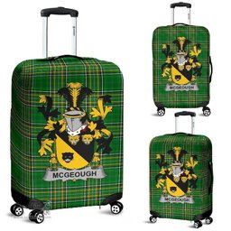 Irish McGeough or McGough Coat of Arms Family Crest Ireland Luggage Cover Irish National Tartan Irish County Luggage Cover