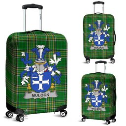 Irish Mulock or Mullock Coat of Arms Family Crest Ireland Luggage Cover Irish National Tartan Irish County Luggage Cover