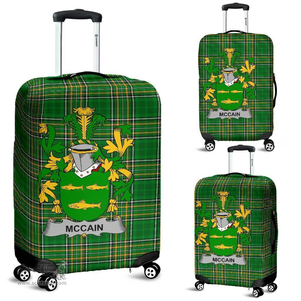 Irish McCain or O'Kane Coat of Arms Family Crest Ireland Luggage Cover Irish National Tartan Irish County Luggage Cover