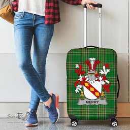Irish Merry or O'Merry Coat of Arms Family Crest Ireland Luggage Cover Irish National Tartan Irish County Luggage Cover