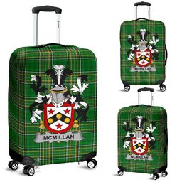 Irish McMillan Coat of Arms Family Crest Ireland Luggage Cover Irish National Tartan Irish County Luggage Cover