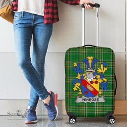 Irish Penrose Coat of Arms Family Crest Ireland Luggage Cover Irish National Tartan Irish County Luggage Cover