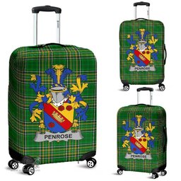 Irish Penrose Coat of Arms Family Crest Ireland Luggage Cover Irish National Tartan Irish County Luggage Cover