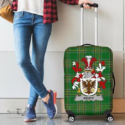 Irish Reidy or O'Reidy Coat of Arms Family Crest Ireland Luggage Cover Irish National Tartan Irish County Luggage Cover