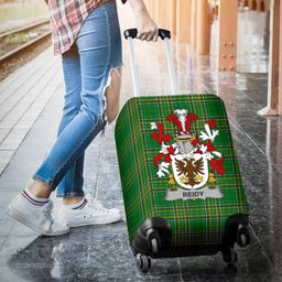 Irish Reidy or O'Reidy Coat of Arms Family Crest Ireland Luggage Cover Irish National Tartan Irish County Luggage Cover