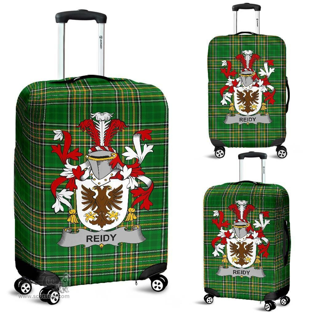 Irish Reidy or O'Reidy Coat of Arms Family Crest Ireland Luggage Cover Irish National Tartan Irish County Luggage Cover