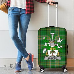 Irish Murphy (Wexford) Coat of Arms Family Crest Ireland Luggage Cover Irish National Tartan Irish County Luggage Cover