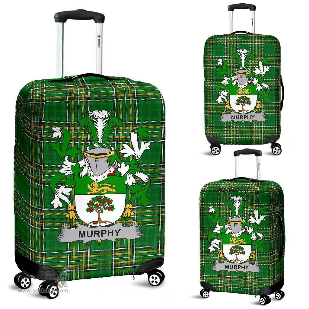 Irish Murphy (Wexford) Coat of Arms Family Crest Ireland Luggage Cover Irish National Tartan Irish County Luggage Cover