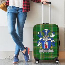 Irish Meath Coat of Arms Family Crest Ireland Luggage Cover Irish National Tartan Irish County Luggage Cover
