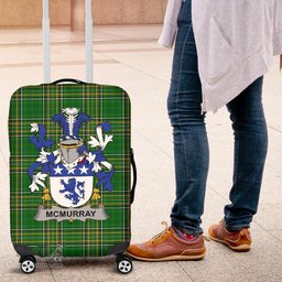 Irish McMurray Coat of Arms Family Crest Ireland Luggage Cover Irish National Tartan Irish County Luggage Cover