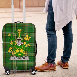Irish Robison or Robinson Coat of Arms Family Crest Ireland Luggage Cover Irish National Tartan Irish County Luggage Cover