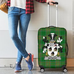 Irish McQuay or MacQuay Coat of Arms Family Crest Ireland Luggage Cover Irish National Tartan Irish County Luggage Cover