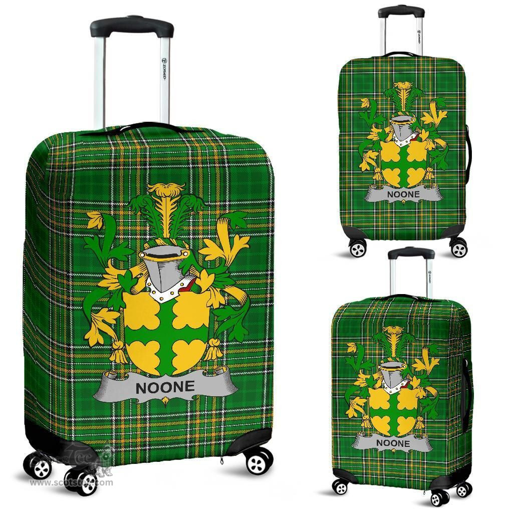 Irish Noone or O'Noone Coat of Arms Family Crest Ireland Luggage Cover Irish National Tartan Irish County Luggage Cover