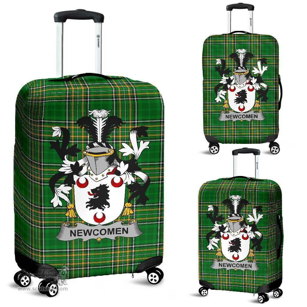 Irish Newcomen or Newcombe Coat of Arms Family Crest Ireland Luggage Cover Irish National Tartan Irish County Luggage Cover