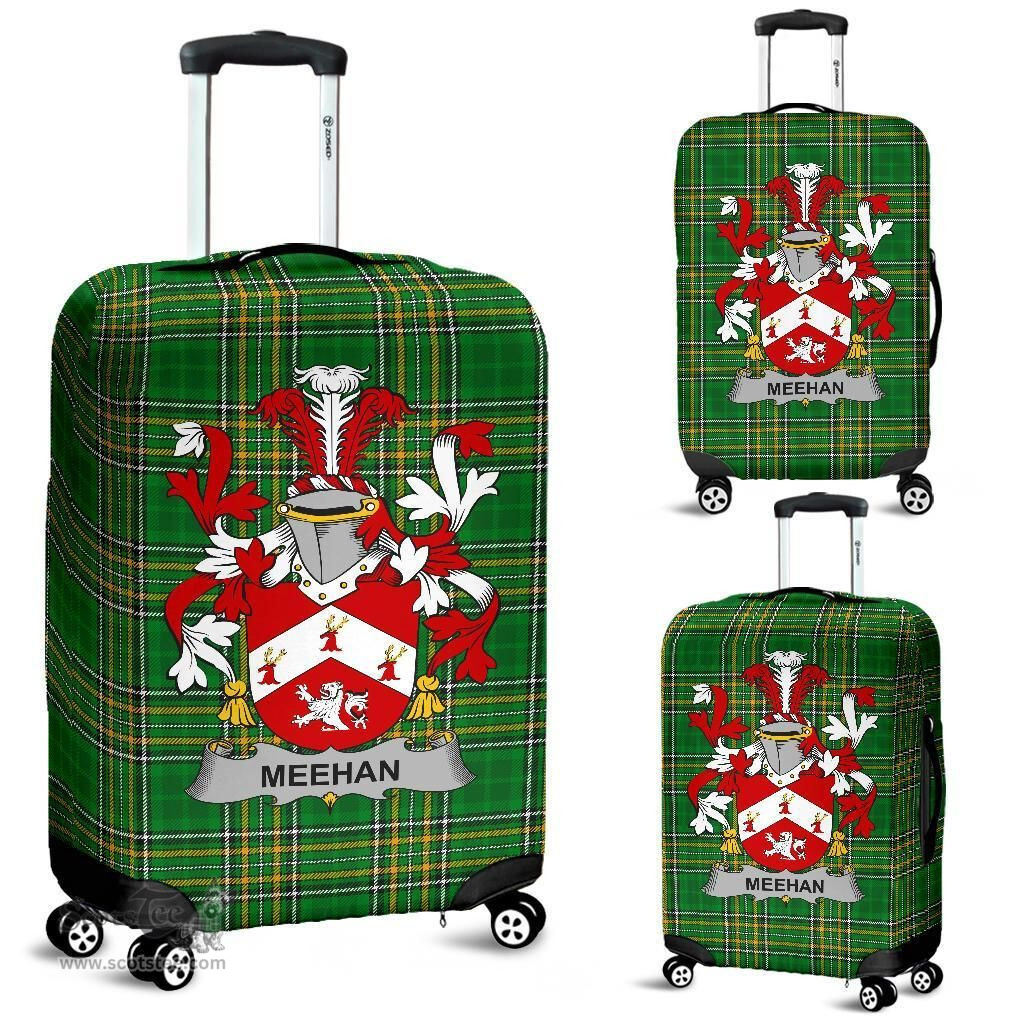 Irish Meehan or O'Meighan Coat of Arms Family Crest Ireland Luggage Cover Irish National Tartan Irish County Luggage Cover