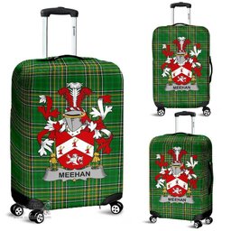 Irish Meehan or O'Meighan Coat of Arms Family Crest Ireland Luggage Cover Irish National Tartan Irish County Luggage Cover