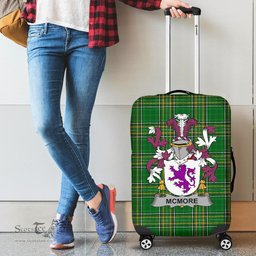 Irish McMore or More Coat of Arms Family Crest Ireland Luggage Cover Irish National Tartan Irish County Luggage Cover