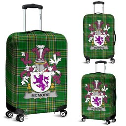 Irish McMore or More Coat of Arms Family Crest Ireland Luggage Cover Irish National Tartan Irish County Luggage Cover