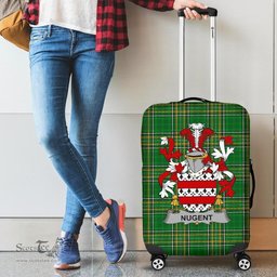 Irish Nugent Coat of Arms Family Crest Ireland Luggage Cover Irish National Tartan Irish County Luggage Cover