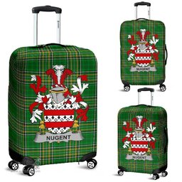 Irish Nugent Coat of Arms Family Crest Ireland Luggage Cover Irish National Tartan Irish County Luggage Cover