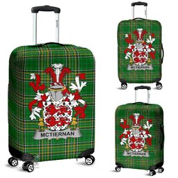 Irish McTiernan or Kiernan Coat of Arms Family Crest Ireland Luggage Cover Irish National Tartan Irish County Luggage Cover