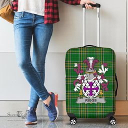Irish Riggs Coat of Arms Family Crest Ireland Luggage Cover Irish National Tartan Irish County Luggage Cover