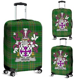 Irish Riggs Coat of Arms Family Crest Ireland Luggage Cover Irish National Tartan Irish County Luggage Cover