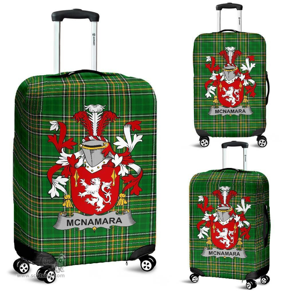 Irish McNamara Coat of Arms Family Crest Ireland Luggage Cover Irish National Tartan Irish County Luggage Cover