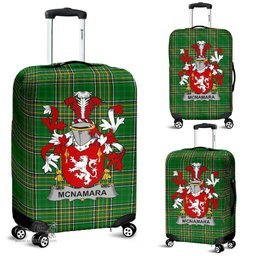 Irish McNamara Coat of Arms Family Crest Ireland Luggage Cover Irish National Tartan Irish County Luggage Cover