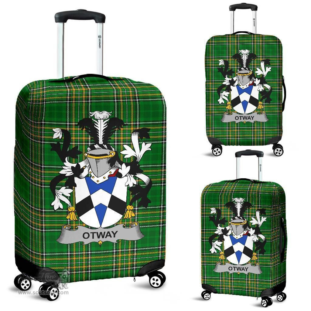 Irish Otway Coat of Arms Family Crest Ireland Luggage Cover Irish National Tartan Irish County Luggage Cover