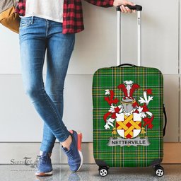 Irish Netterville or Netterfield Coat of Arms Family Crest Ireland Luggage Cover Irish National Tartan Irish County Luggage Cover