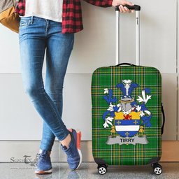 Irish Tirry Coat of Arms Family Crest Ireland Luggage Cover Irish National Tartan Irish County Luggage Cover