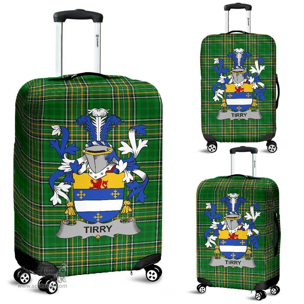 Irish Tirry Coat of Arms Family Crest Ireland Luggage Cover Irish National Tartan Irish County Luggage Cover