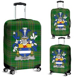 Irish Tirry Coat of Arms Family Crest Ireland Luggage Cover Irish National Tartan Irish County Luggage Cover