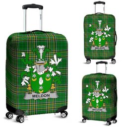 Irish Meldon or Muldoon Coat of Arms Family Crest Ireland Luggage Cover Irish National Tartan Irish County Luggage Cover